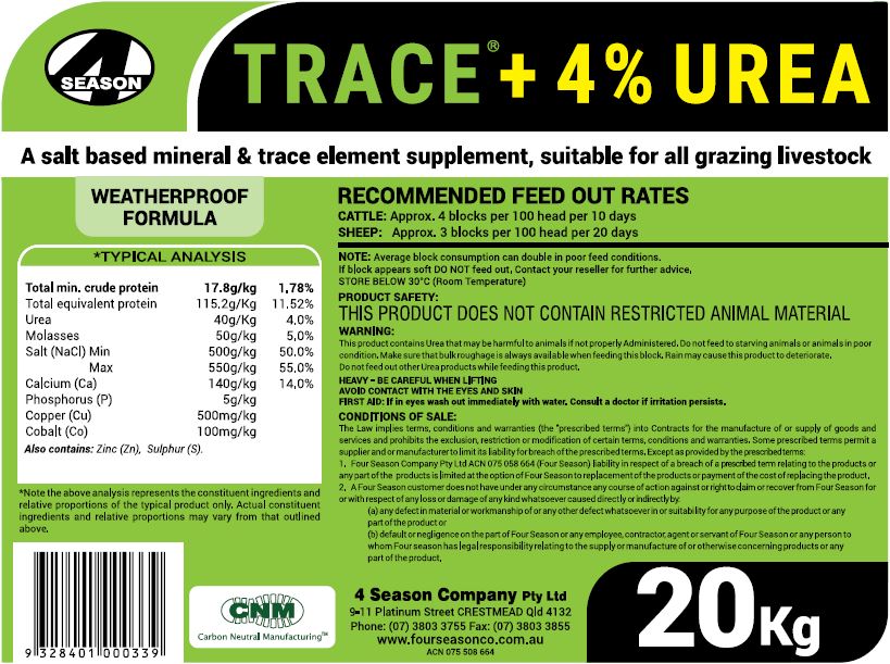 Trace fact sheet - four seasons co