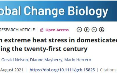 Increases in extreme heat stress in domesticated livestock species during the twenty-first century